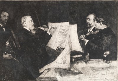 A Joachim Quartet, 1904. alkotó: Ferdinand Schmutzer
