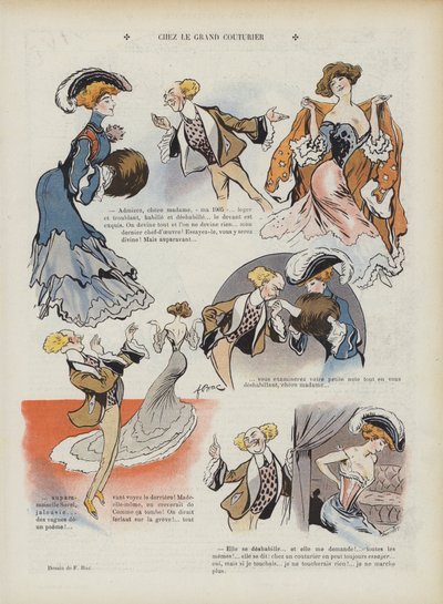 Illusztráció a Le Rire-hez (színes litó) alkotó: Ferdinand Sigismund Bac