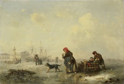 A Neva Szentpétervárnál alkotó: Ferdinand Theodor Hildebrandt