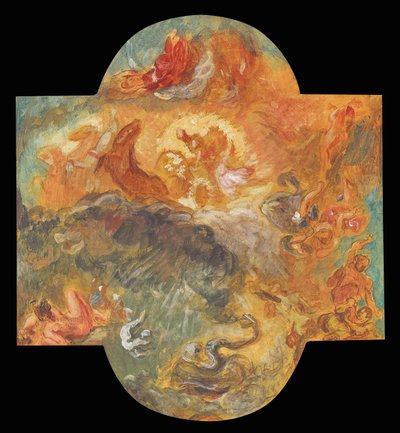 Apollo megöli a Pythont, 1850 alkotó: Ferdinand Victor Eugene Delacroix
