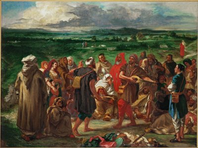 Arab komédiások (festmény vászonra) alkotó: Ferdinand Victor Eugene Delacroix