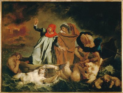 Dante és Vergilius ... alkotó: Ferdinand Victor Eugene Delacroix