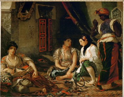 Az algíri nők a lakásukban - ... alkotó: Ferdinand Victor Eugene Delacroix
