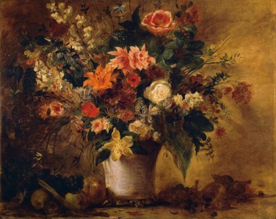 Virágok és gyümölcsök (olaj, vászon) alkotó: Ferdinand Victor Eugene Delacroix