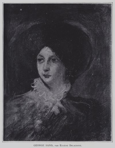 George Sand alkotó: Ferdinand Victor Eugene Delacroix