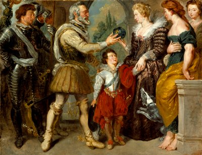 IV. Henrik a kormányzóságot Marie deMedicire ruházza (Rubens nyomán), 1830–1834 alkotó: Ferdinand Victor Eugene Delacroix