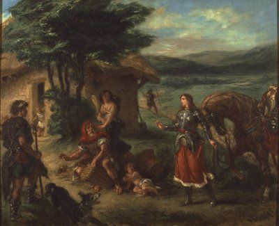 Herminie et les bergers - Erminia és a pásztorok, Delacroix, Eugene alkotó: Ferdinand Victor Eugene Delacroix