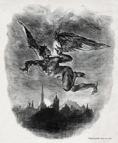 Mefisztó alkotó: Ferdinand Victor Eugene Delacroix