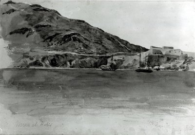 Mers El-Kebir, Algéria (wc papíron) (bw fotó) alkotó: Ferdinand Victor Eugene Delacroix