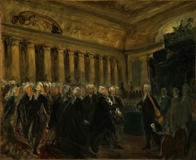 Mirabeau szembeszáll Dreux-Brézé márkival, vázlat, 1831 alkotó: Ferdinand Victor Eugene Delacroix