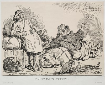Tétuán mulétesei, 1833. alkotó: Ferdinand Victor Eugene Delacroix