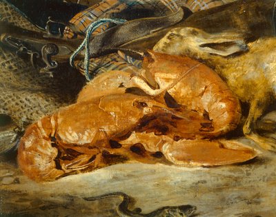 Nature morte au homard - csendélet homárral ... alkotó: Ferdinand Victor Eugene Delacroix