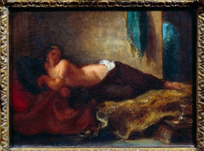 Odaliszk. Eugene Delacroix festménye (1798-1863) alkotó: Ferdinand Victor Eugene Delacroix