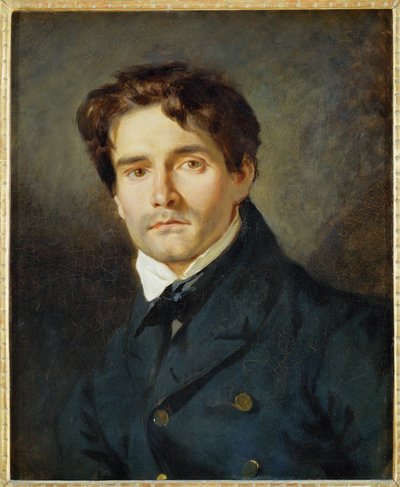 Portré Leon Riesener ... alkotó: Ferdinand Victor Eugene Delacroix