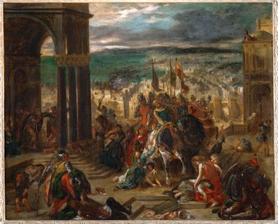 Prise de Constantinople par les Croises, Konstantinápoly elfoglalása a keresztesek által ... alkotó: Ferdinand Victor Eugene Delacroix