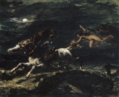 Tam O’Shanter, a boszorkányok üldözve, 1849 alkotó: Ferdinand Victor Eugene Delacroix