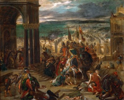 A keresztesek bevonulása Konstantinápolyba alkotó: Ferdinand Victor Eugene Delacroix