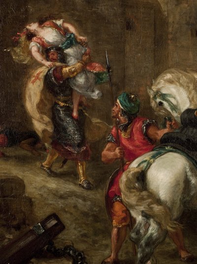 Rebecca megerőszakolása alkotó: Ferdinand Victor Eugene Delacroix