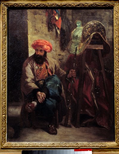A török nyereg Eugene Delacroix festménye (1798-1863) 1825 V. 0,41x0,33 m . alkotó: Ferdinand Victor Eugene Delacroix