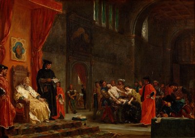 A két Foscari, 1855 alkotó: Ferdinand Victor Eugene Delacroix
