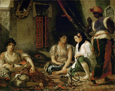 Az algíri nők a lakásukban alkotó: Ferdinand Victor Eugene Delacroix