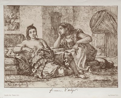 Algír nők, 1833. alkotó: Ferdinand Victor Eugene Delacroix