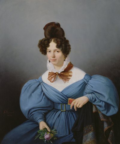 Hölgy portréja, 1830 körül alkotó: Ferdinand Wachsmuth
