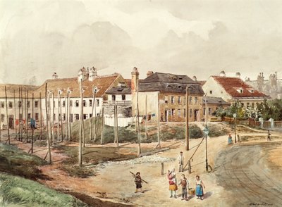 Külvárosi építkezés alkotó: Ferdinand Weckbrodt