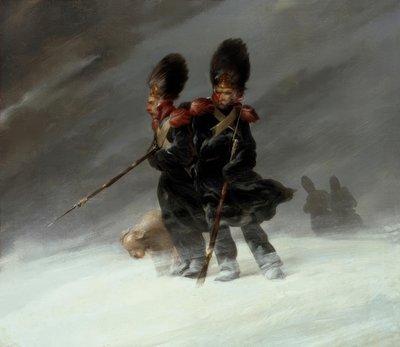 Gránátosok a hóban alkotó: Louis Ferdinand von Rayski