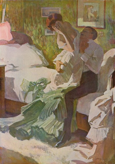 A karneváli forgatagban (színes litho) alkotó: Ferdinand von Reznicek