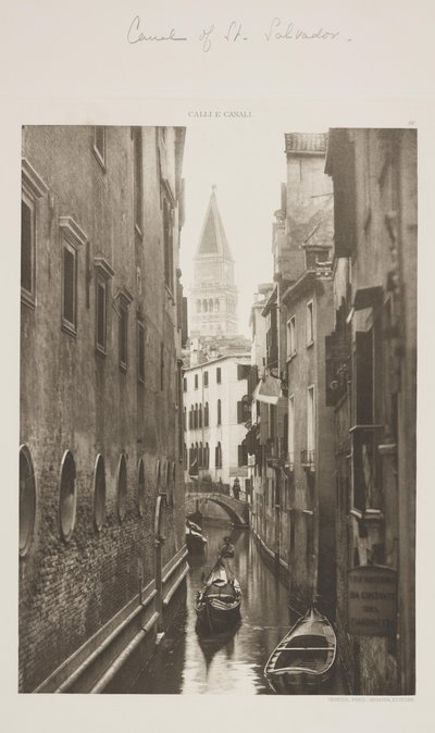 St. Salvadore-csatorna alkotó: Ferdinando Ongania