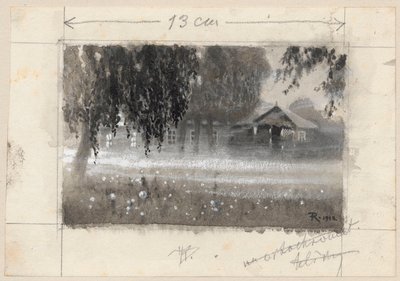 „Borejkowszczyzna hajnalban” – illusztráció J. Obst cikkéhez alkotó: Ferdynand Ruszczyc