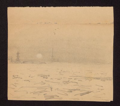 Sonnenuntergang in Petersburg alkotó: Ferdynand Ruszczyc