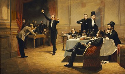 A vacsoraparti, 1837 alkotó: Ferencz Paczka