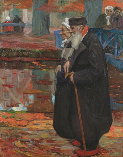 Az öreg pár, 1907 alkotó: Fernand Allard L