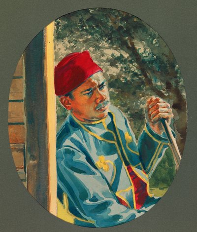 Pimero, algériai skirmisher, Gustrow alkotó: Fernand Barbier