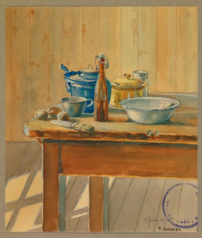 Egy jó étel elkészítése, Gustrow alkotó: Fernand Barbier