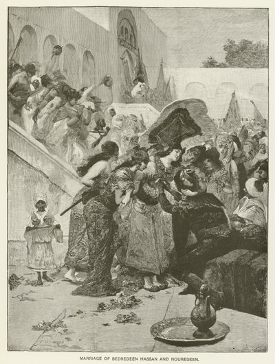 Bedredeen Hassan és Nouredeen házassága alkotó: Fernand Cormon