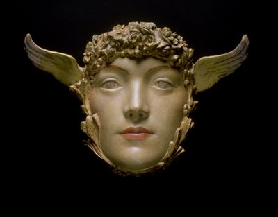 Maszk, 1897 körül (gipsz) alkotó: Fernand Khnopff