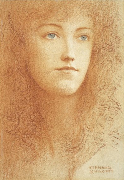 Egy fiatal angol nő alkotó: Fernand Khnopff