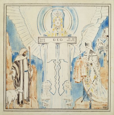 Karácsonyi angyal; Karácsonyi angyal, alkotó: Fernand Khnopff