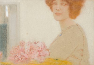A rózsákból alkotó: Fernand Khnopff