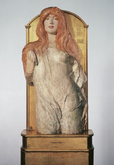 Egy nimfa fél alakja ("Vivien") alkotó: Fernand Khnopff