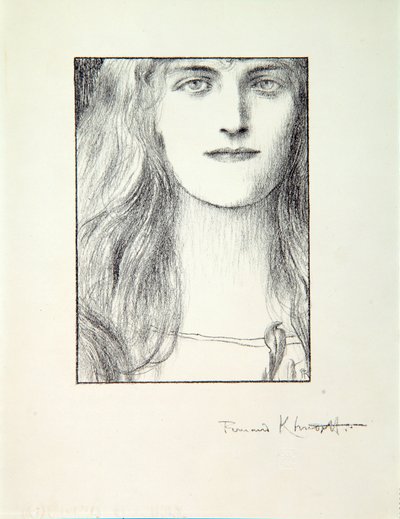 Női fej, 1897 alkotó: Fernand Khnopff