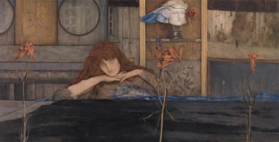 Bezárom magam az ajtó mögött alkotó: Fernand Khnopff
