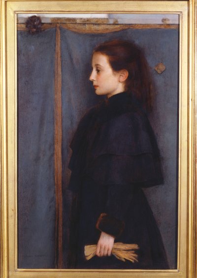 Jeanne de Bauer portréja, 1890 alkotó: Fernand Khnopff
