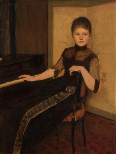 Jonkvrouwe Maria Francisca Louisa Dommer van Poldersveldt portréja Lady Maria Francisca Louisa Dommer van Poldersveldt (Ubbergen 1848 - 1925 ’s-Hertogenbosch) portréja alkotó: Fernand Khnopff