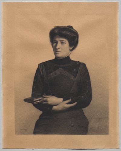 Madame Jules Ricard portréja, született Augustine Bulteau alkotó: Fernand Khnopff