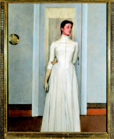 "Marguerite Khnopff portréja"" a művész nővére - Fernand Khnopff festménye (1858-1921) alkotó: Fernand Khnopff