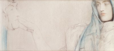 Study for The Secret, 1902 körül alkotó: Fernand Khnopff
